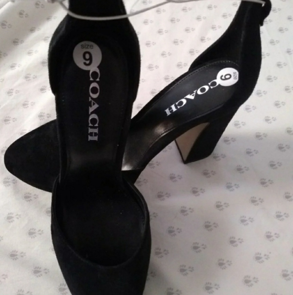 Coach chrystie block platform heels